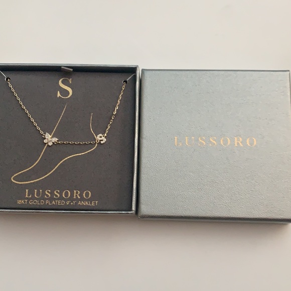 Lussoro 18K gold plated Anklet S initial - Picture 2 of 4